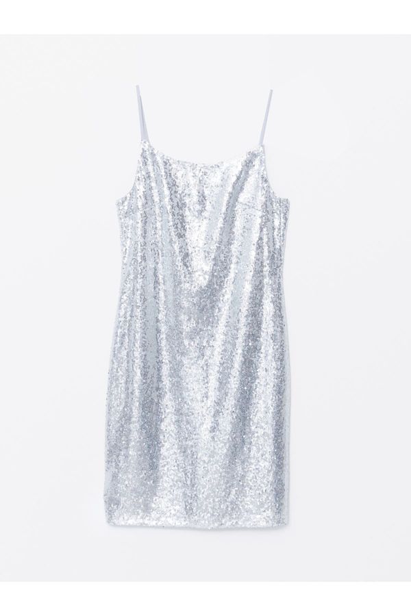 LC Waikiki LC Waikiki U Neck Strappy Sequined Women's Dress