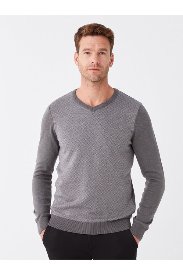 LC Waikiki LC Waikiki V-Neck Long Sleeve Men's Knitwear Sweater