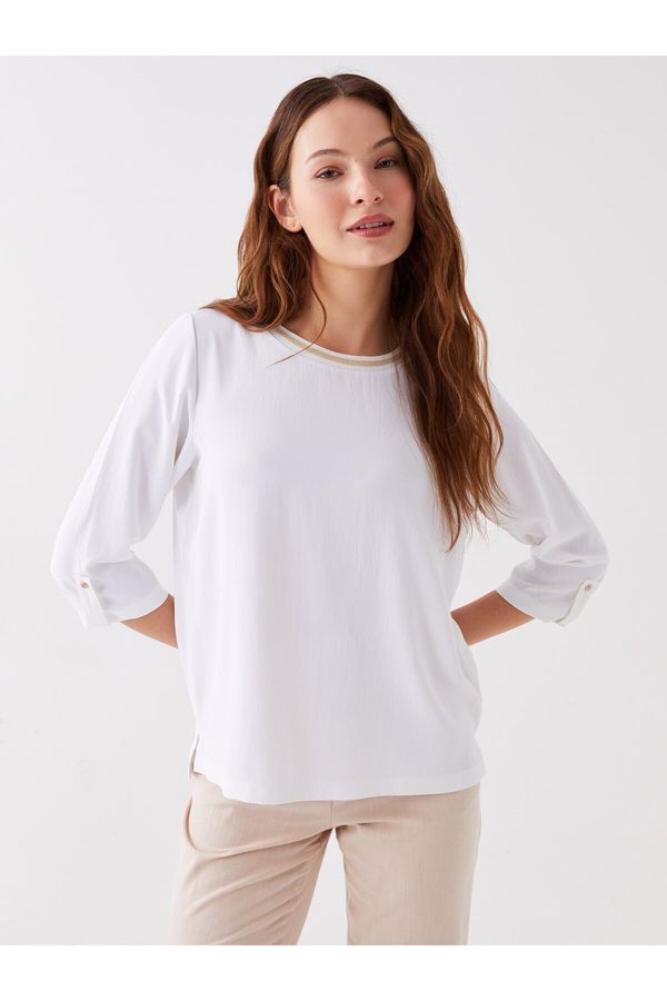 LC Waikiki LC Waikiki Women's Crew Neck Plain Blouse