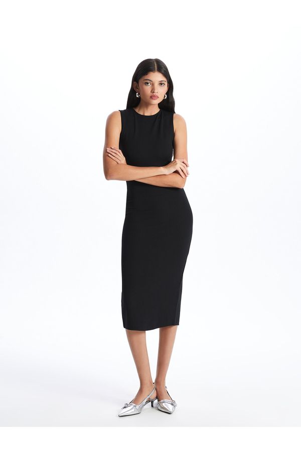 LC Waikiki LC Waikiki Women's Crew Neck Straight Bodycon Dress