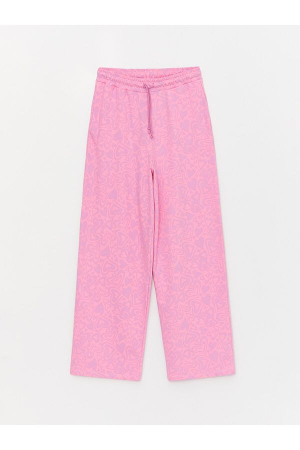 LC Waikiki LC Waikiki Women's Elastic Waist Patterned Sweatpants Mother and Daughter Combination