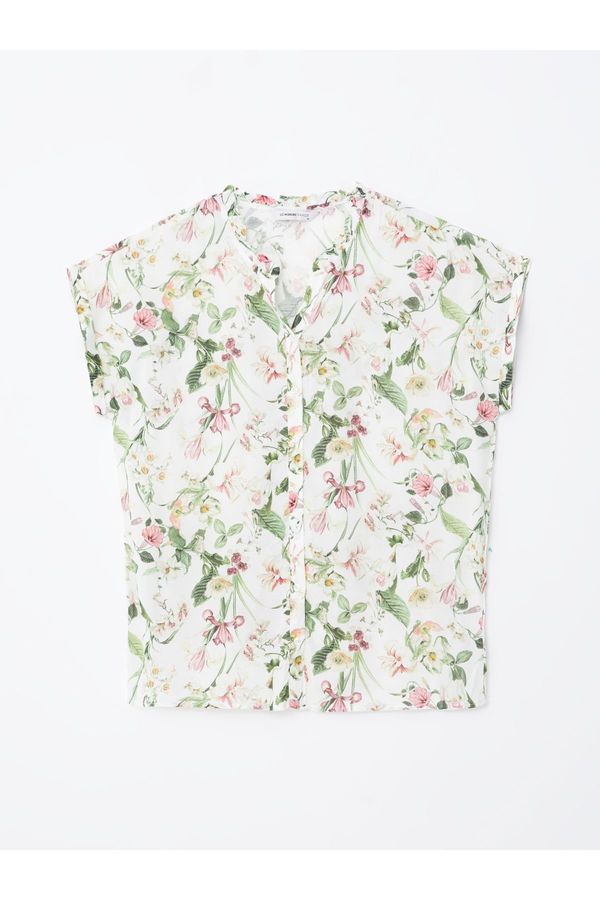 LC Waikiki LC Waikiki Women's Flowering Collar Blouse