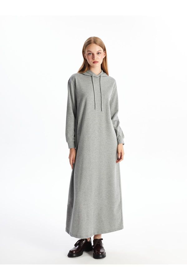 LC Waikiki LC Waikiki Women's Hooded Straight Long Sleeve Dress