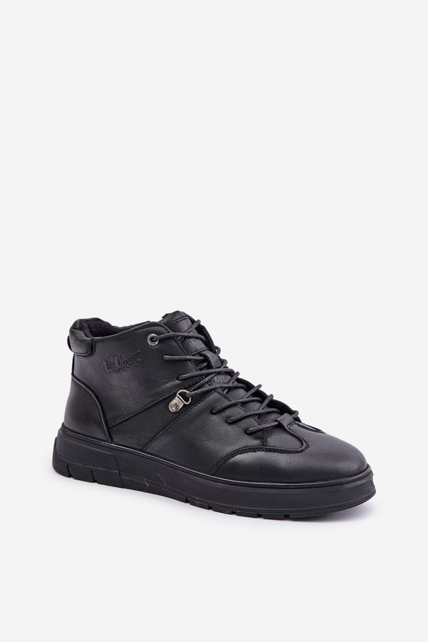 Lee Cooper Leather Insulated Sneakers Boots Men Lee Cooper Black
