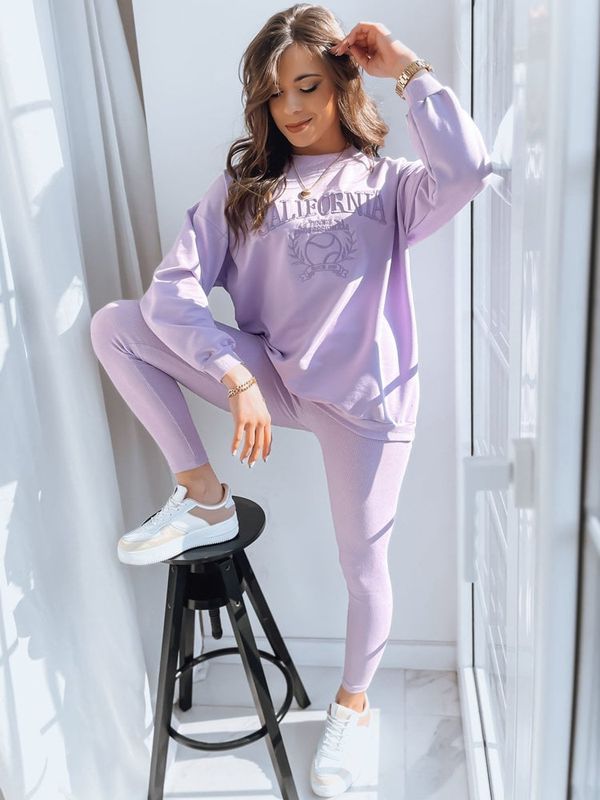 DStreet Legginsy damskie CALIFORNIA TEAM lila Dstreet