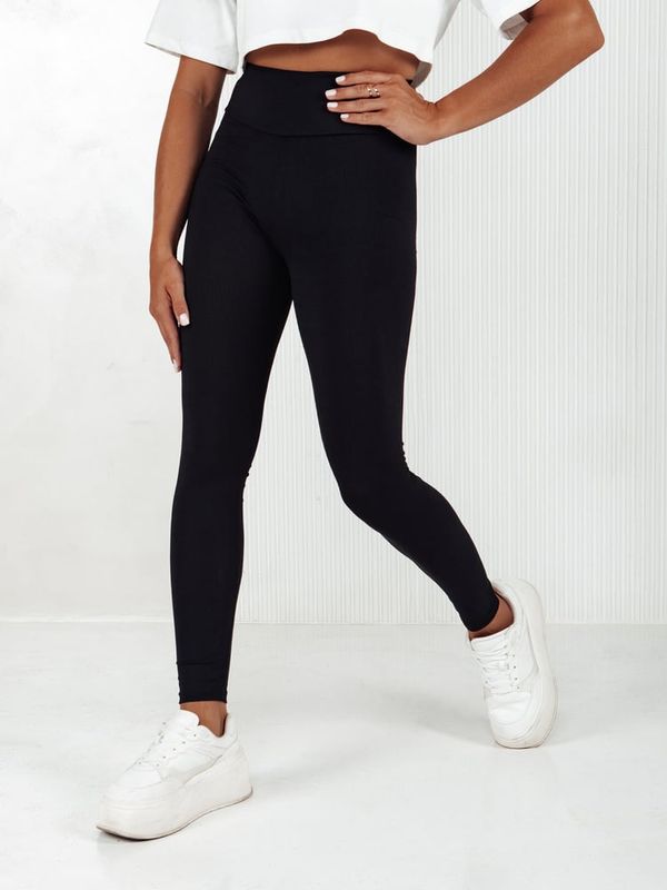 DStreet Legginsy damskie FITRIBS czarne Dstreet