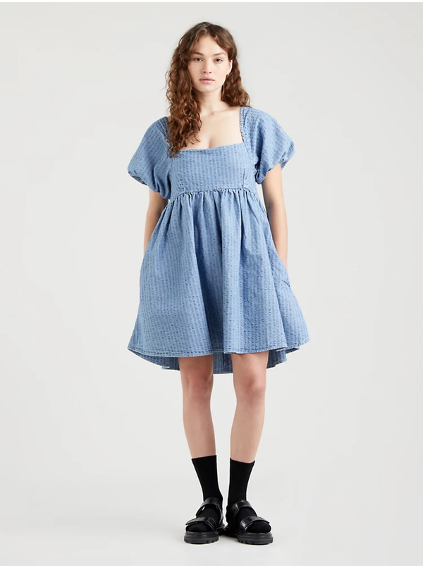 Levi's® Levi&#39;s Blue Denim Short Dress Levi&#39;s® - Women