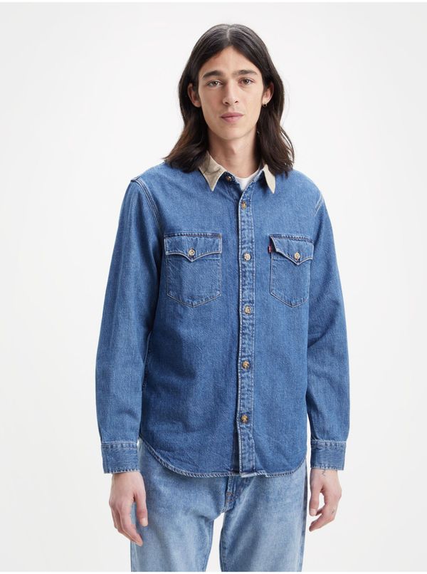 Levi's® Levi&#39;s Blue Mens Denim Shirt Levi&#39;s® Western - Men