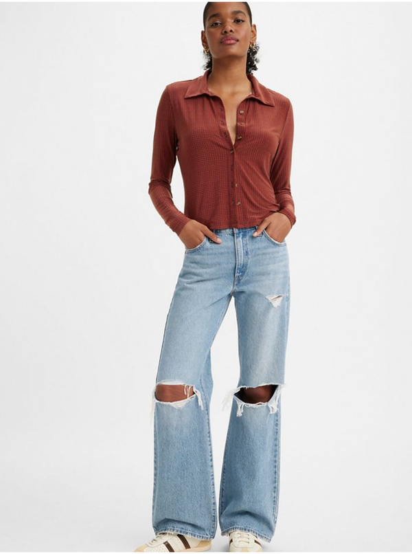 Levi's® Levi&#39;s Light blue women&#39;s wide jeans Levi&#39;s® Baggy Boot - Women&#39;s