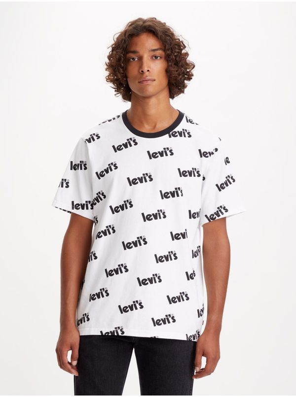 Levi's® Levi&#39;s White men&#39;s patterned t-shirt Levi&#39;s® Poster - Men&#39;s