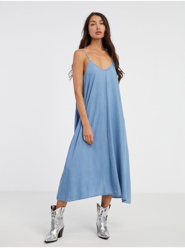 Only Light blue denim midi dress ONLY Laia - Ladies