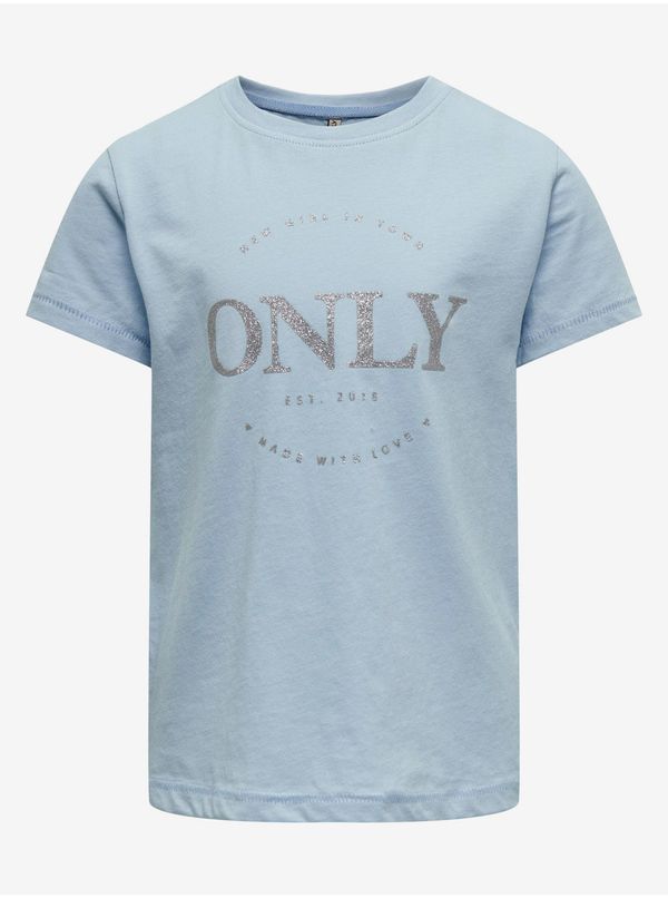 Only Light blue girls' T-shirt ONLY Wendy - Girls