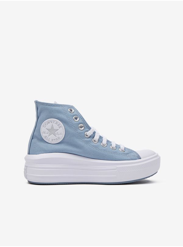 Converse Light Blue Women's Ankle Sneakers on the Converse Chuck Platform - Women