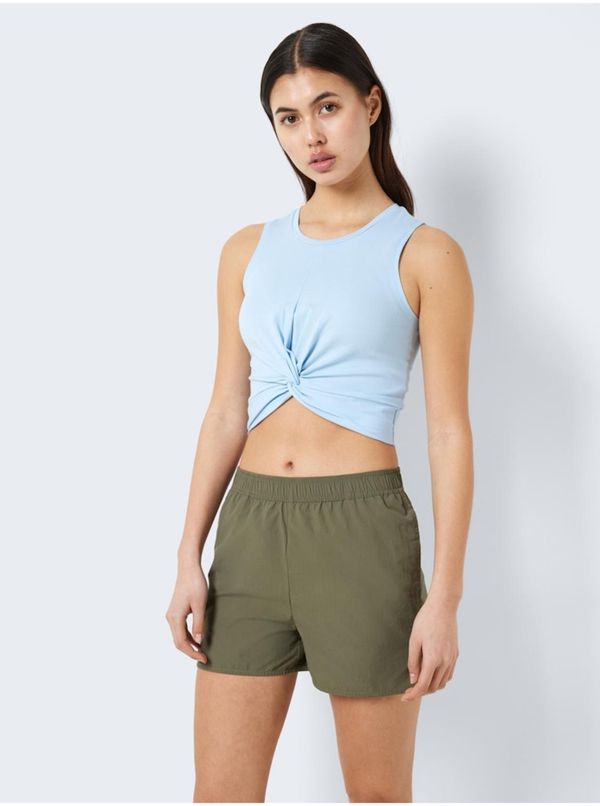 Noisy May Light blue women's crop top Noisy May Twiggi - Women