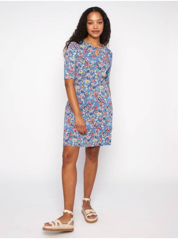 Blutsgeschwister Light blue women's floral dress Blutsgeschwister - Women's