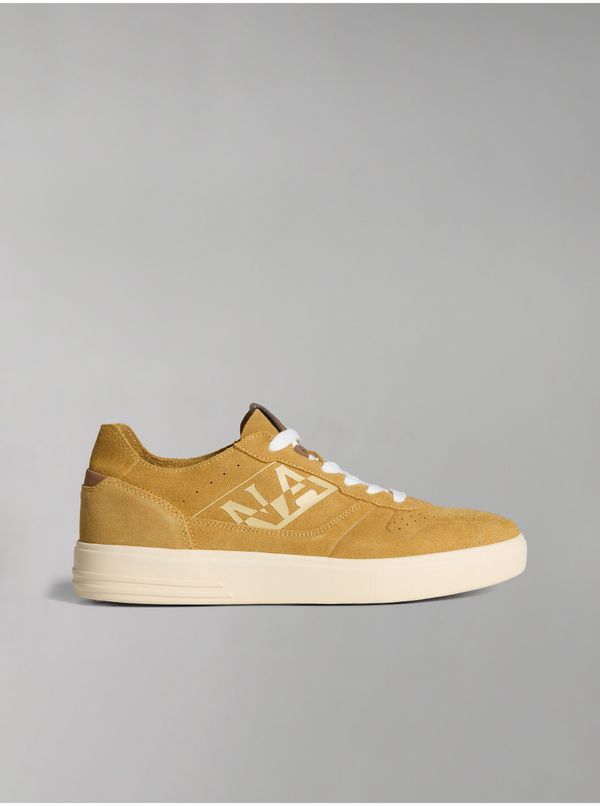 Napapijri Light brown men's suede sneakers NAPAPIJRI - Men's