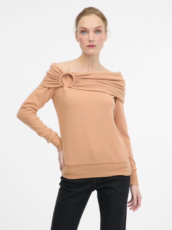 Orsay Light brown women's long-sleeved T-shirt ORSAY - Women's