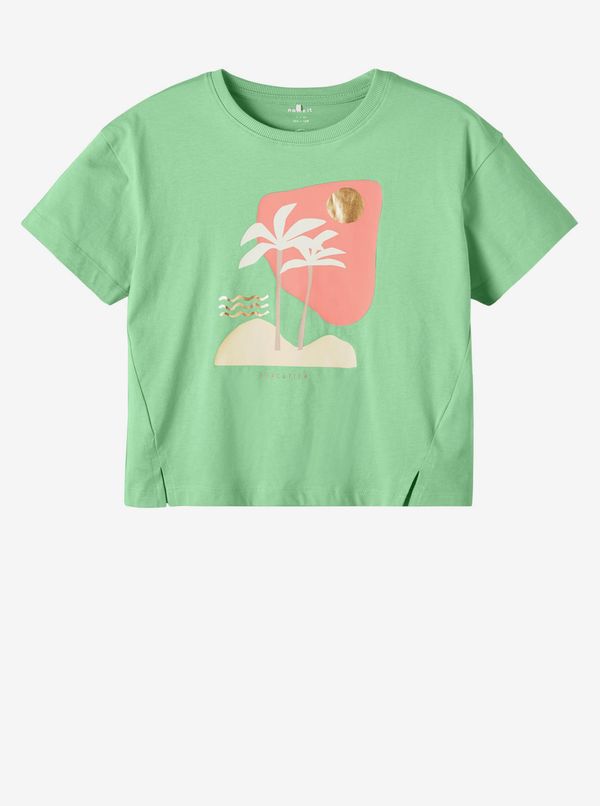name it Light green girly T-shirt name it Flicka - Girls
