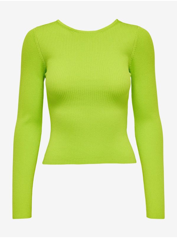 Only Light Green Sweater with Opening at Back ONLY Emmy - Women