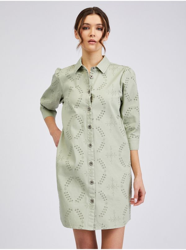 Orsay Light Green Women's Denim Dress ORSAY - Women