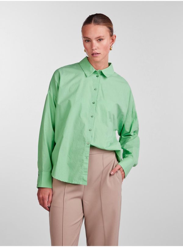 Pieces Light Green Women's Shirt Pieces Tanne - Women