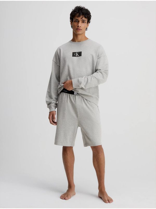 Calvin Klein Light grey men's brindle sweatshirt Calvin Klein Underwear - Men