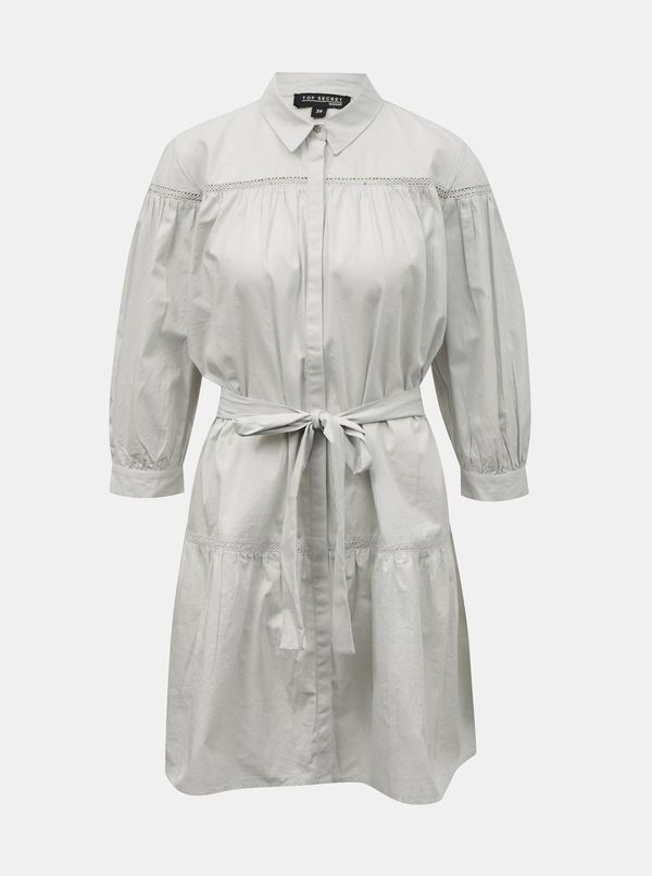 Top Secret Light grey shirt dress TOP SECRET - Women