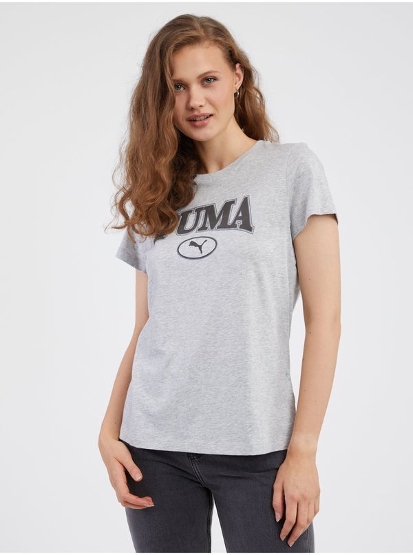 Puma Light Grey Womens Lined T-Shirt Puma Squad - Women