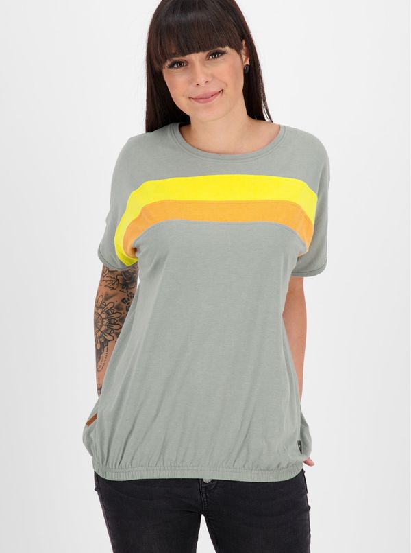 ALIFE AND KICKIN Light grey women's loose T-shirt Alife and Kickin - Women's