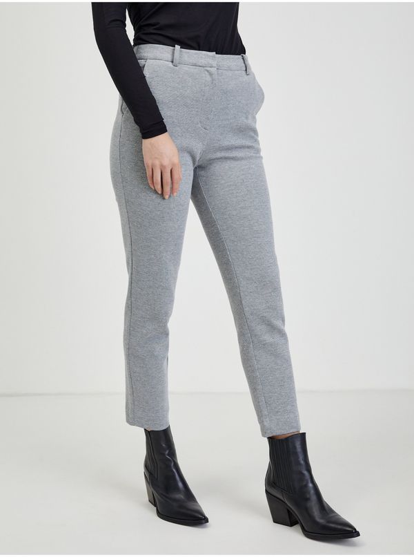 Orsay Light grey women's trousers ORSAY