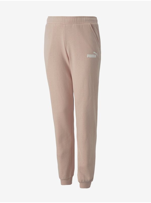 Puma Light pink girls' sweatpants Puma Alpha - Girls