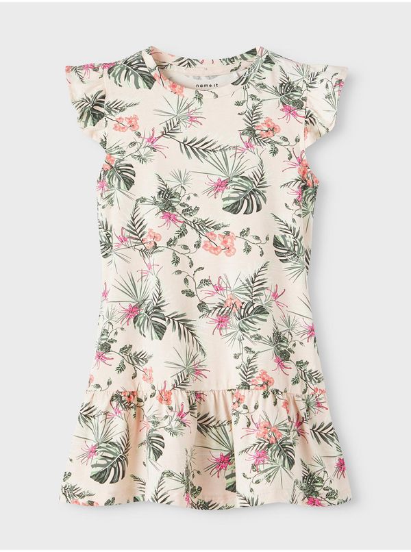name it Light pink patterned girl's dress name it Florence - Girls
