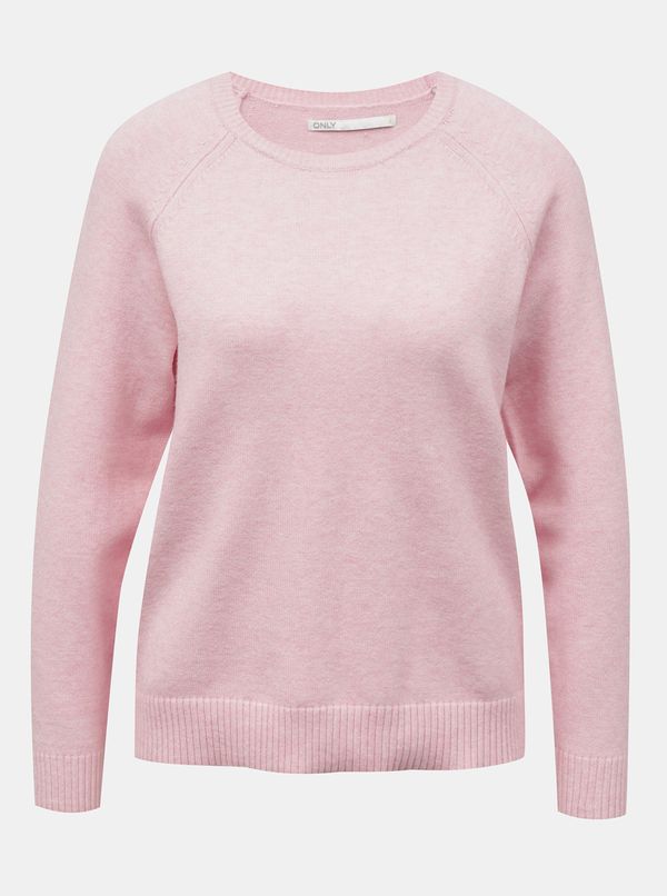 Only Light Pink Sweater ONLY Lesly - Women