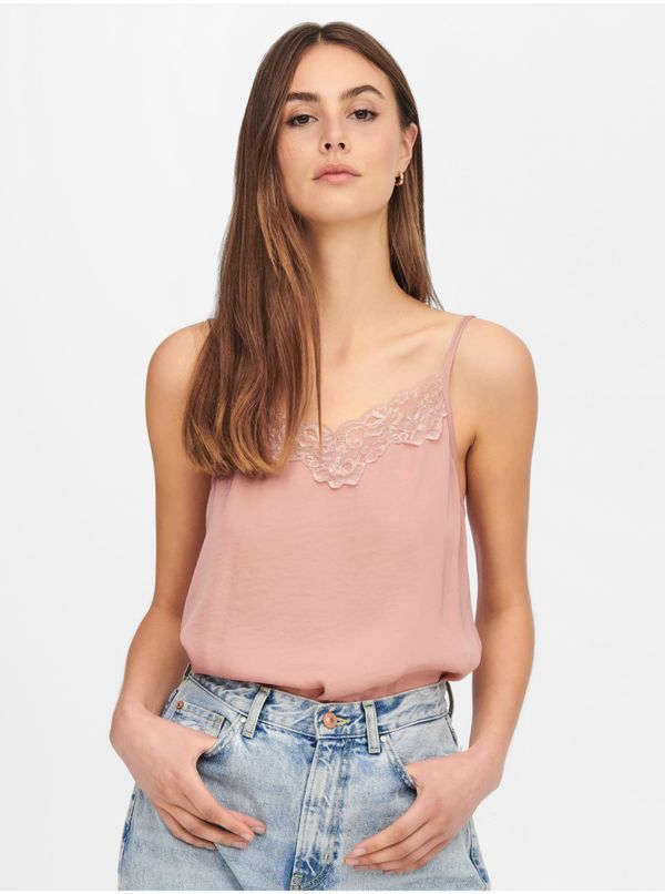 JDY Light pink women's tank top JDY Appa - Women's