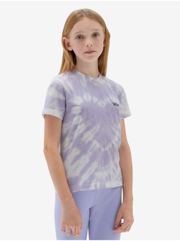 Vans Light purple girly batik T-shirt VANS Abby - Girls