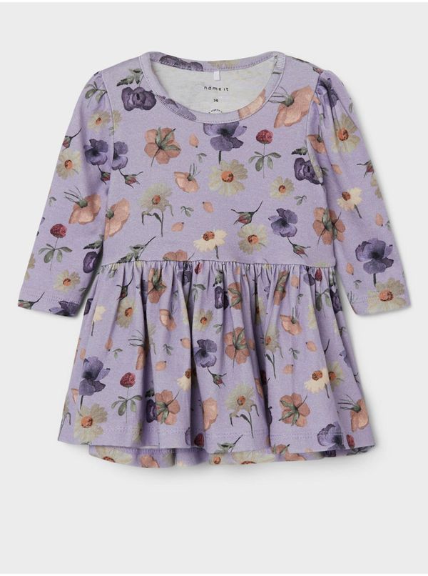 name it Light purple patterned girl's dress name it Barbora - Girls