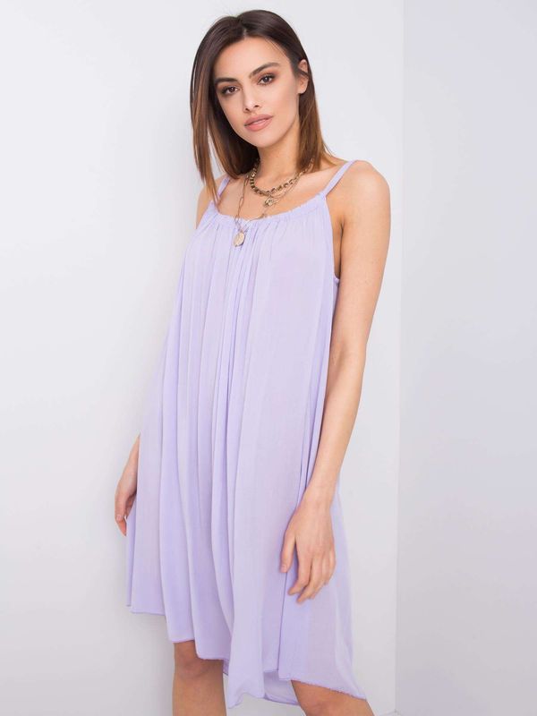 Fashionhunters Lilac dress with straps Polinne OH BELLA