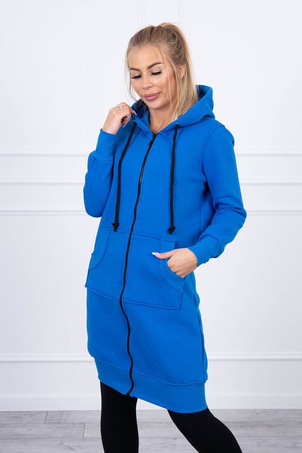 Kesi Long insulated hoodie - purple blue