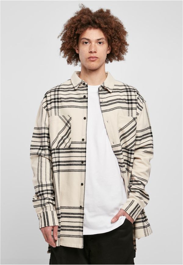 Urban Classics Long oversized checkered shirt Summit softseagrass