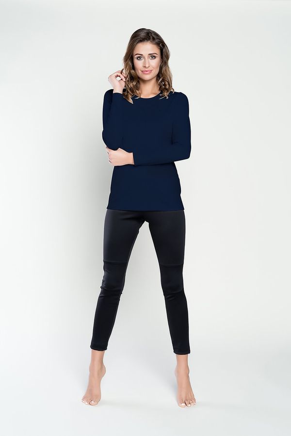 Italian Fashion Long sleeve blouse Ibiza - navy blue