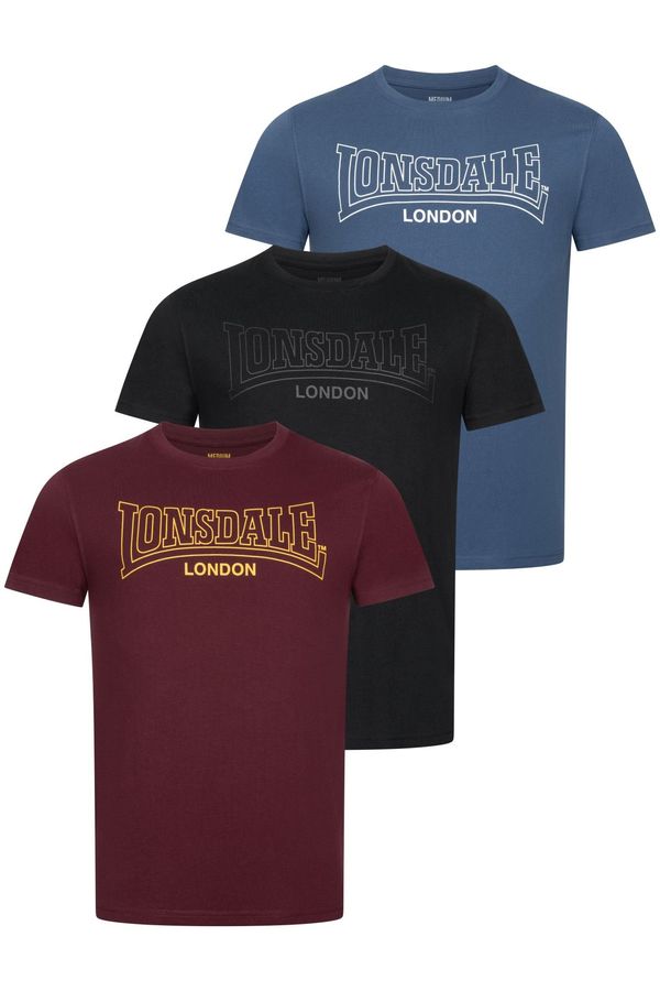 Lonsdale Lonsdale Men's t-shirt regular fit triple pack