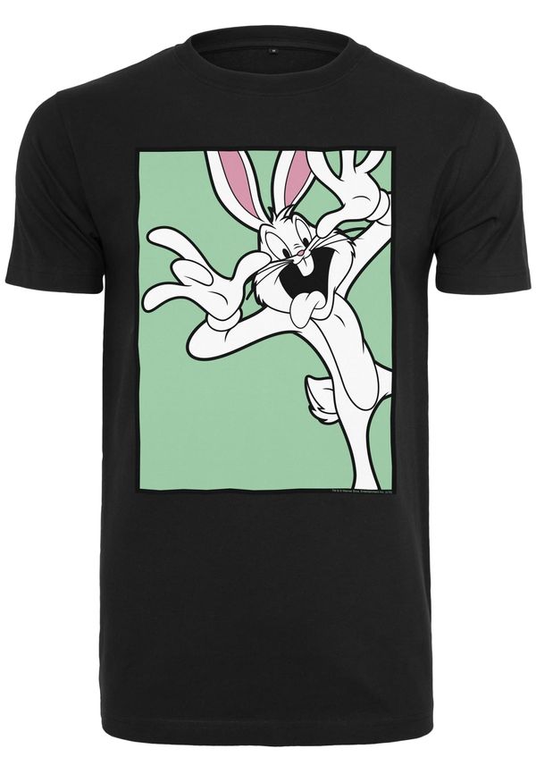 Merchcode Looney Tunes Bugs Bunny Funny Face Black T-Shirt