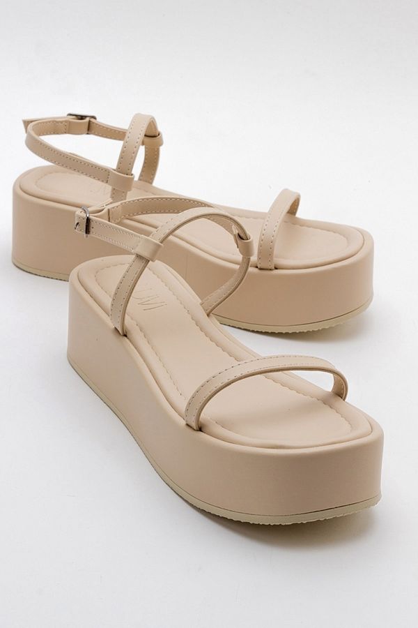 LuviShoes LuviShoes Beige Women's Sandals