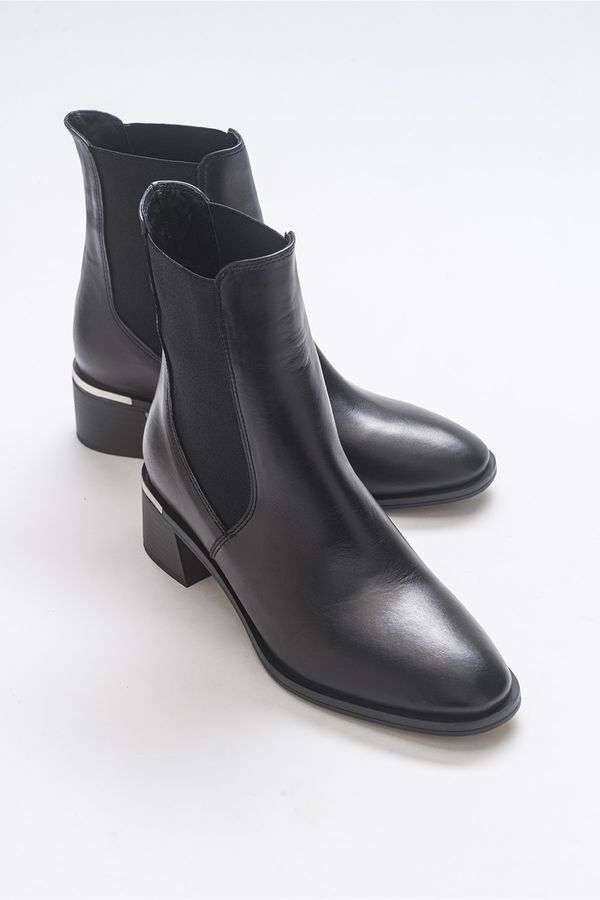 LuviShoes LuviShoes Butter Black Skin Genuine Leather Women's Boots