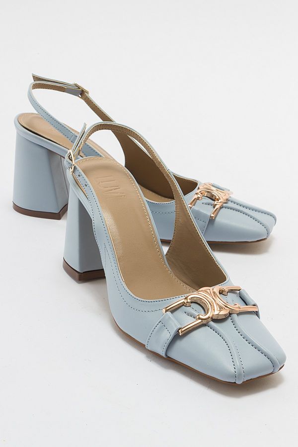LuviShoes LuviShoes Forlev Bebe Blue Skin Women's Heeled Shoes