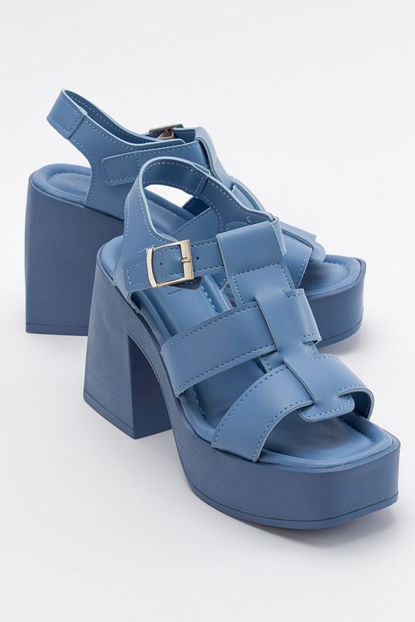 LuviShoes LuviShoes Prek Blue Women's Heeled Sandals