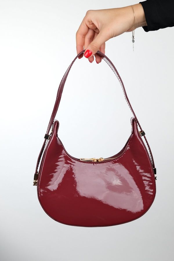 LuviShoes LuviShoes SUVA Burgundy Patent Leather Women's Handbag