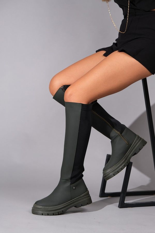 LuviShoes LuviShoes Torvi Women's Khaki Boots