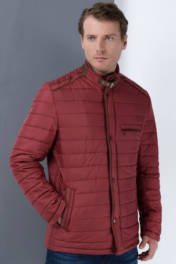 dewberry M8610 DEWBERRY SLIM FIT COAT-BURGUNDY