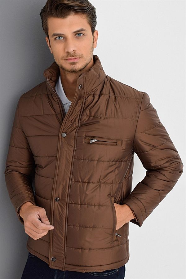 dewberry M8625 DEWBERRY MEN'S COAT-BROWN